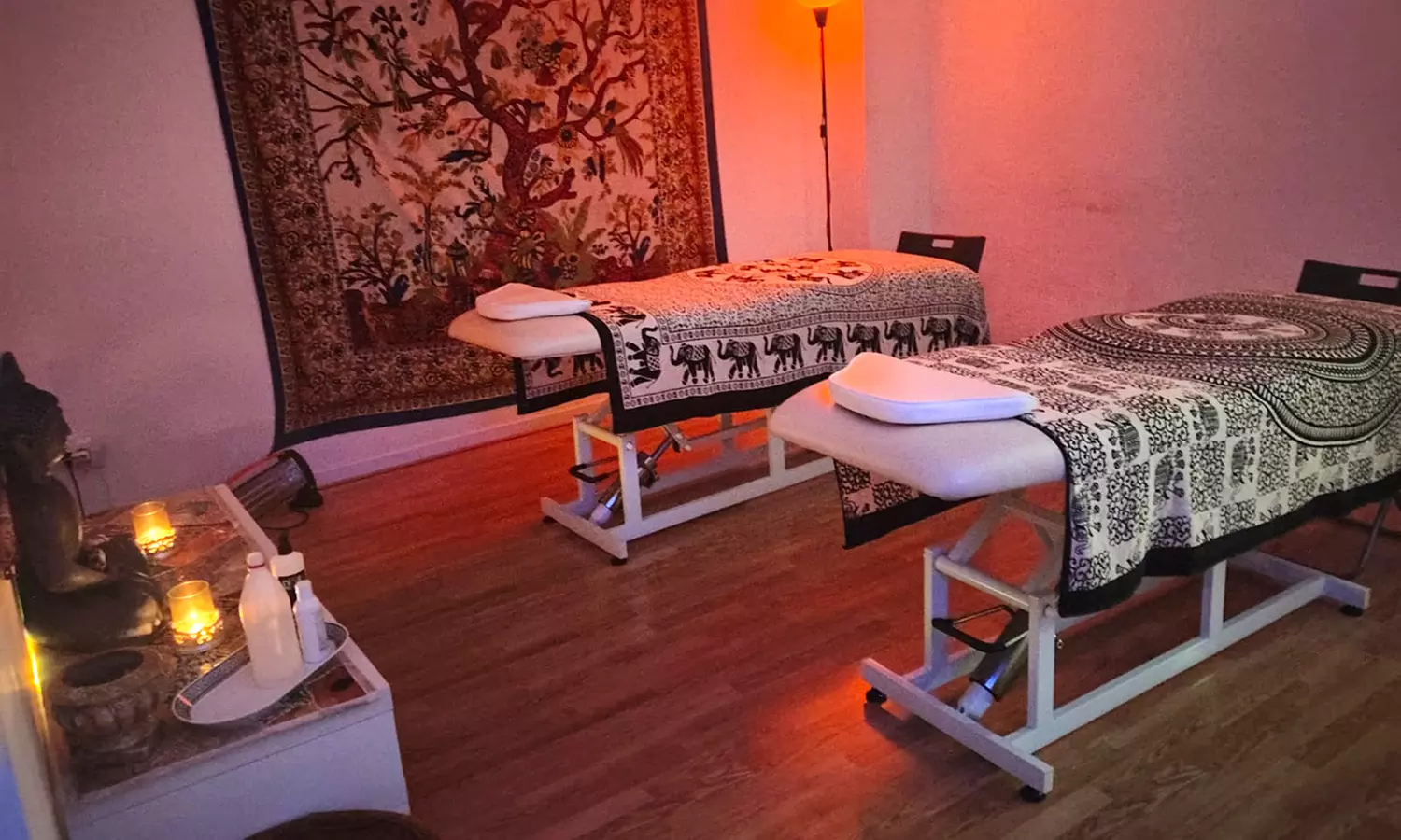 Ritual esencial en pareja 50 min con aromaterapia, cava y trufas