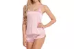 Women's Sexy Lingerie Satin Pajamas Cami Shorts Set Nightwear - Second Medium
