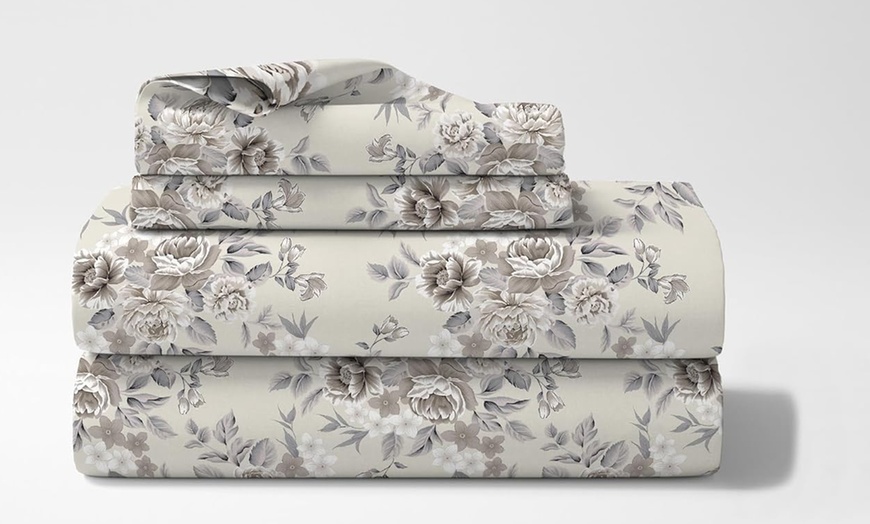 Image 8: Completo lenzuola in flanella di cotone