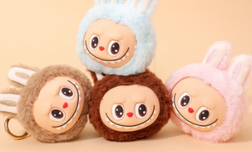 Image 3: Labubu Inspired Plush Keychain Dolls