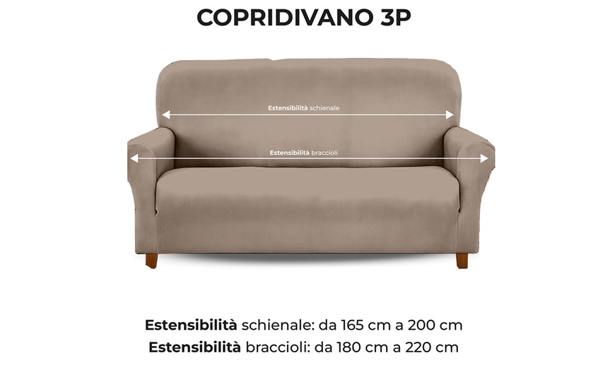Image 15: Funda impermeable de terciopelo de poliéster para sillón o sofá