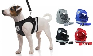 Small Dog Cat Harness Pet Adjustable Collar Reflective Vest Lead With Leash