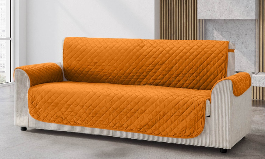 Image 5: Copridivano trapuntato antmacchia