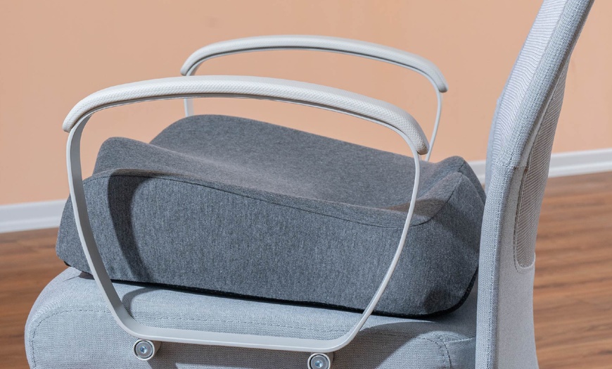 Image 1: Coussin ergonomique à mémoire de forme pour bureau et méditation