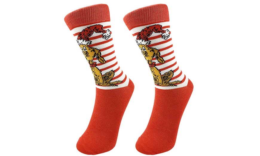 Image 5: Grinch-Inspired Christmas Socks