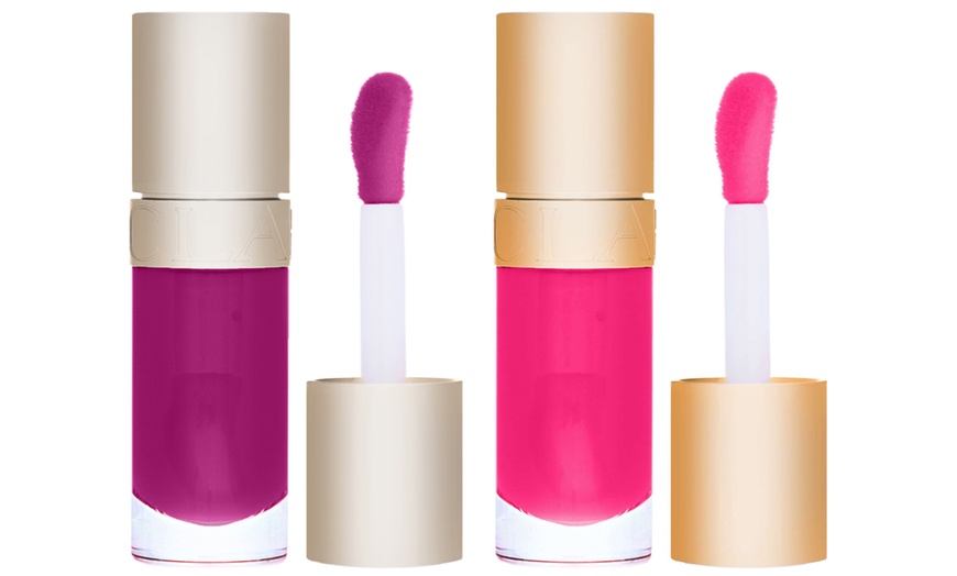 Image 5: Clarins Lip Comfort Oil; Two-Pack, choice of shades