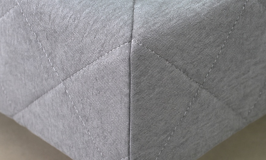 Image 8: Base letto imbottita con tessuto accoppiato a schiuma, Sampur