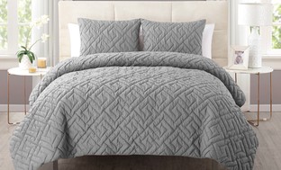 Embossed Down-Alternative Comforter Set