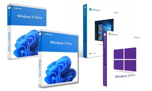 Microsoft Windows 10/11 Pro or Home Lifetime OS Product Up to 91% Off