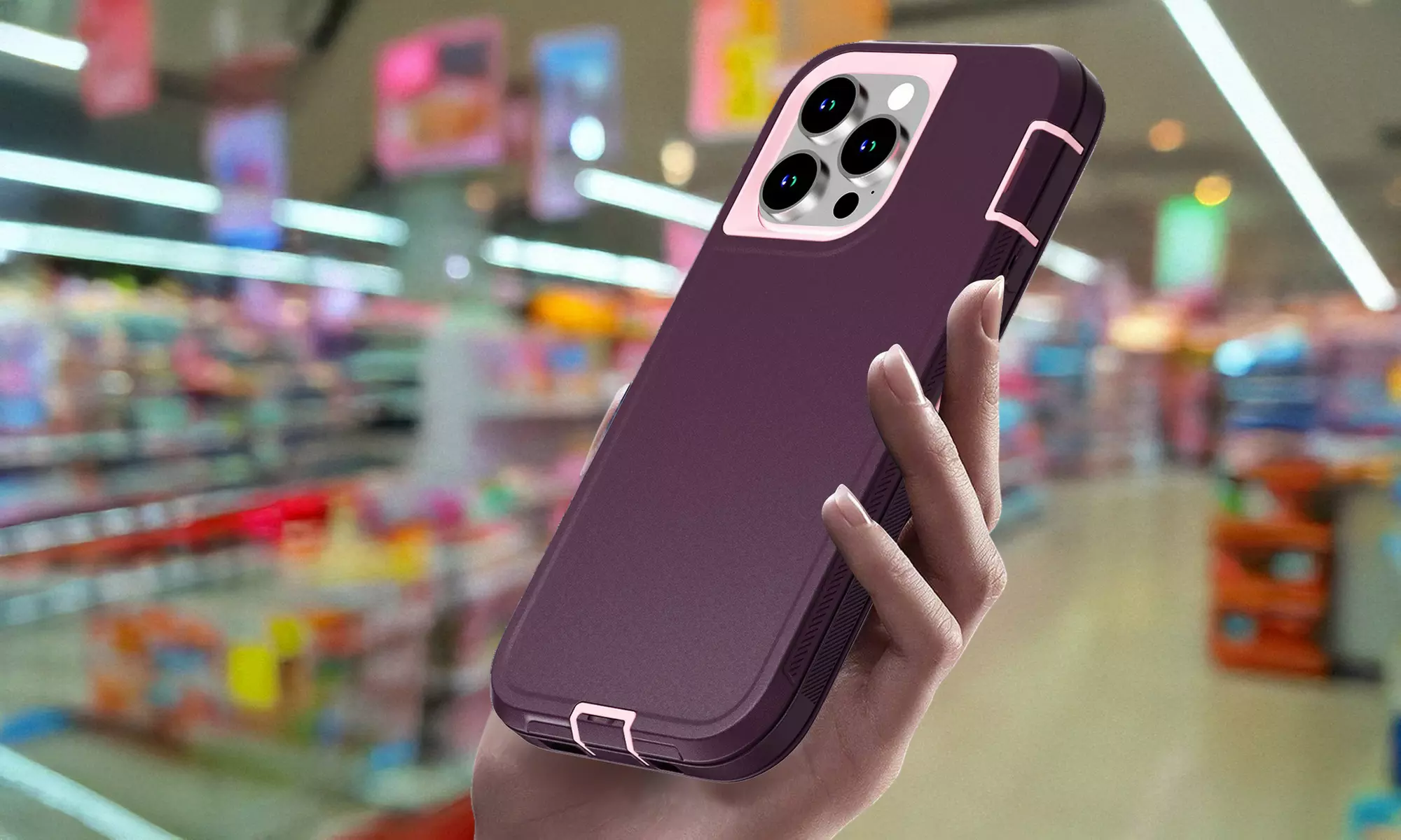For iPhone 15 Pro Max 6.7 inch Case Heavy Duty Shockproof Rugged Hard Cover