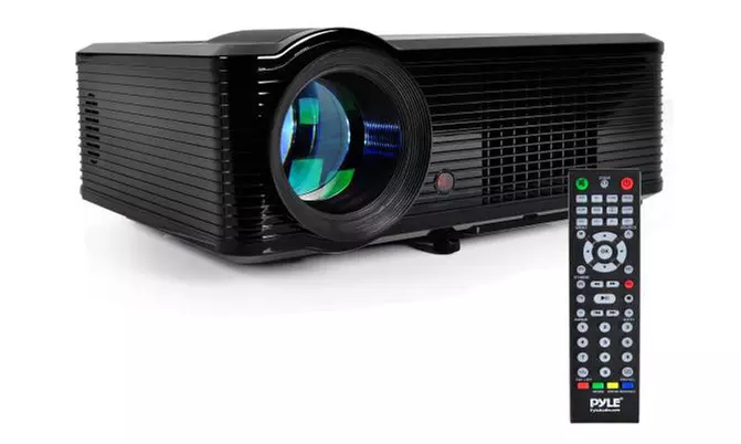 Pyle Widescreen LED Projector with Built-In Speakers - Primary Image