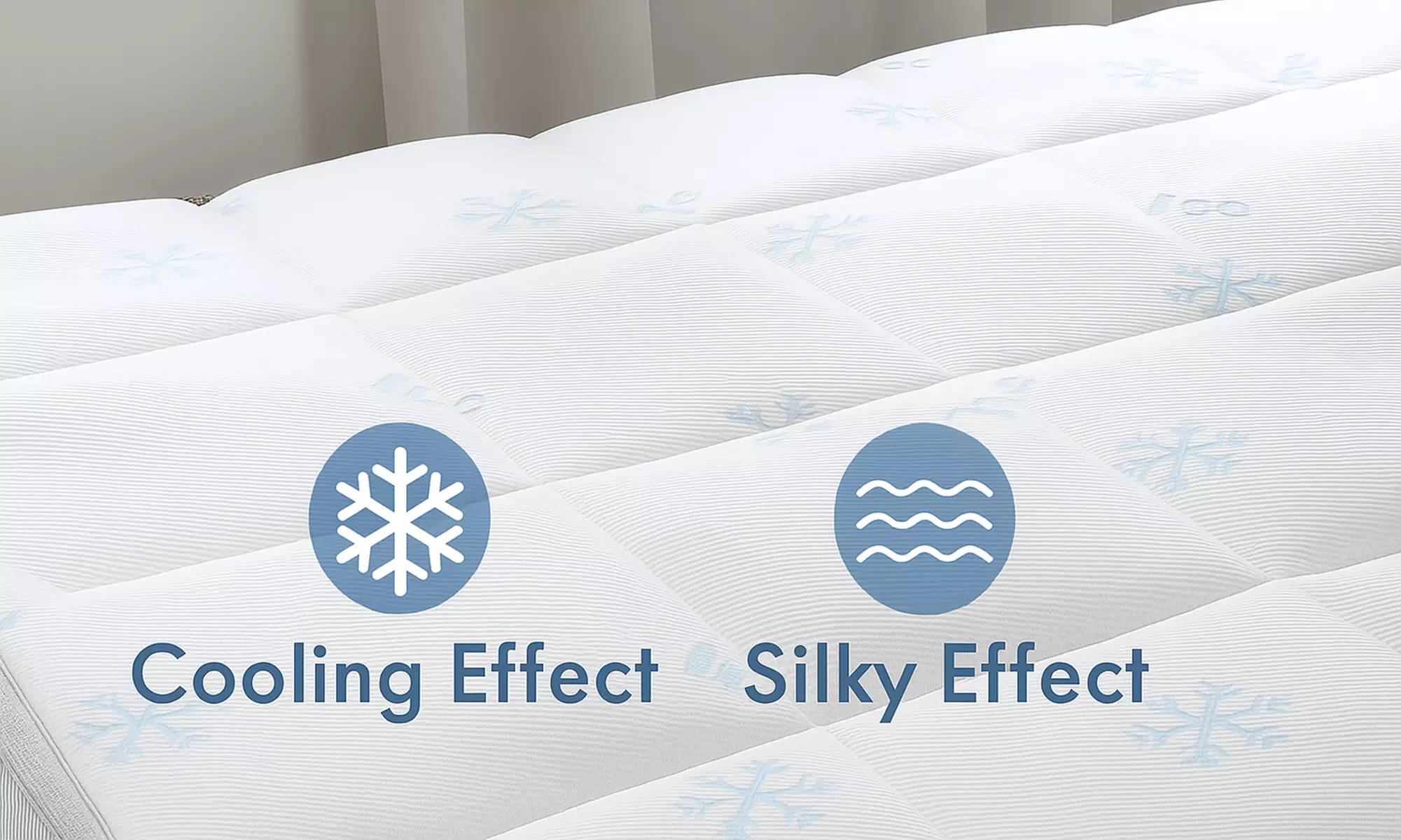 Sampur Sommer-Matratzentopper mit Ice-Cool-Gewebe