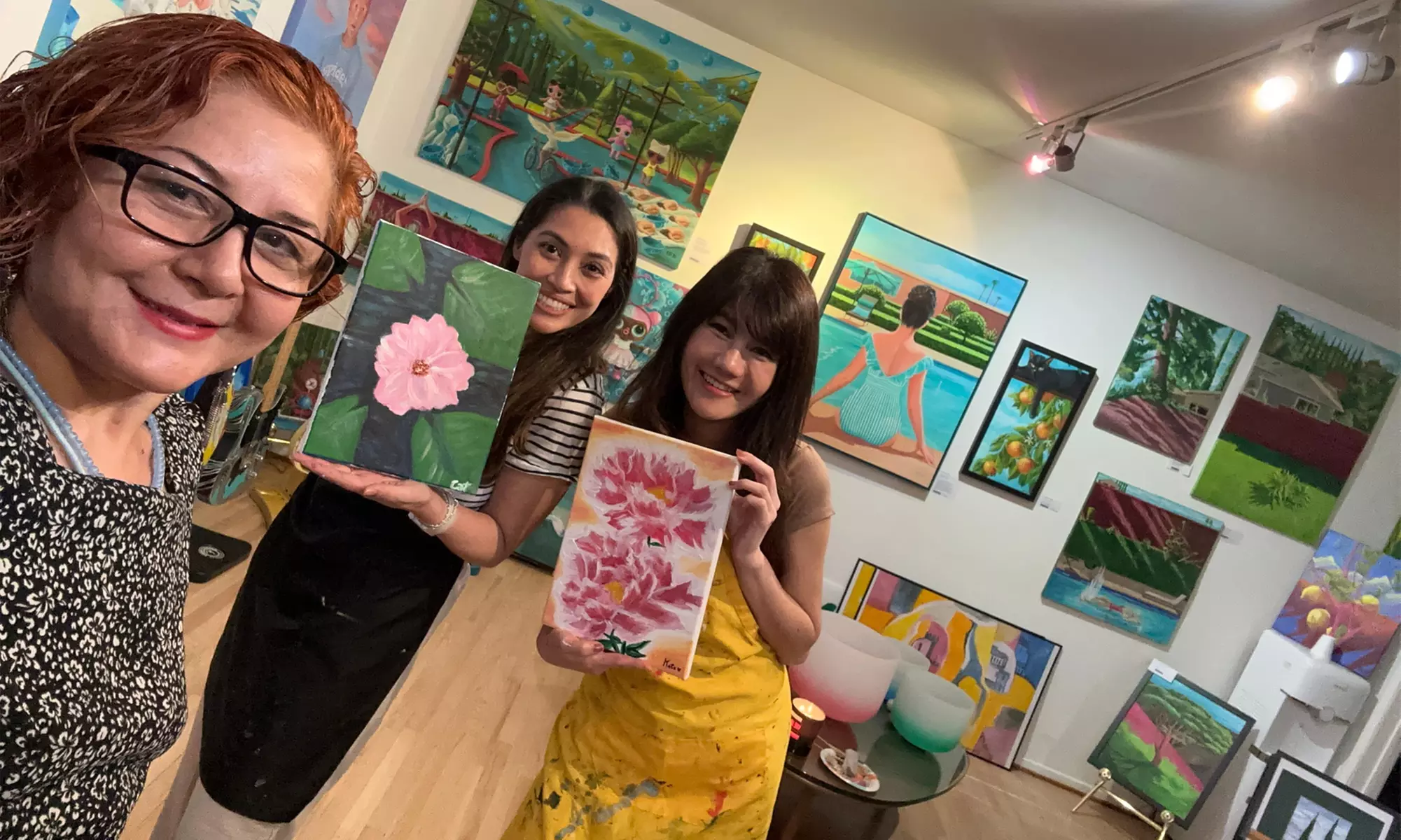 1.5 -2 Hours Paint Party for 4 People, 7 Students or BD Package for 5