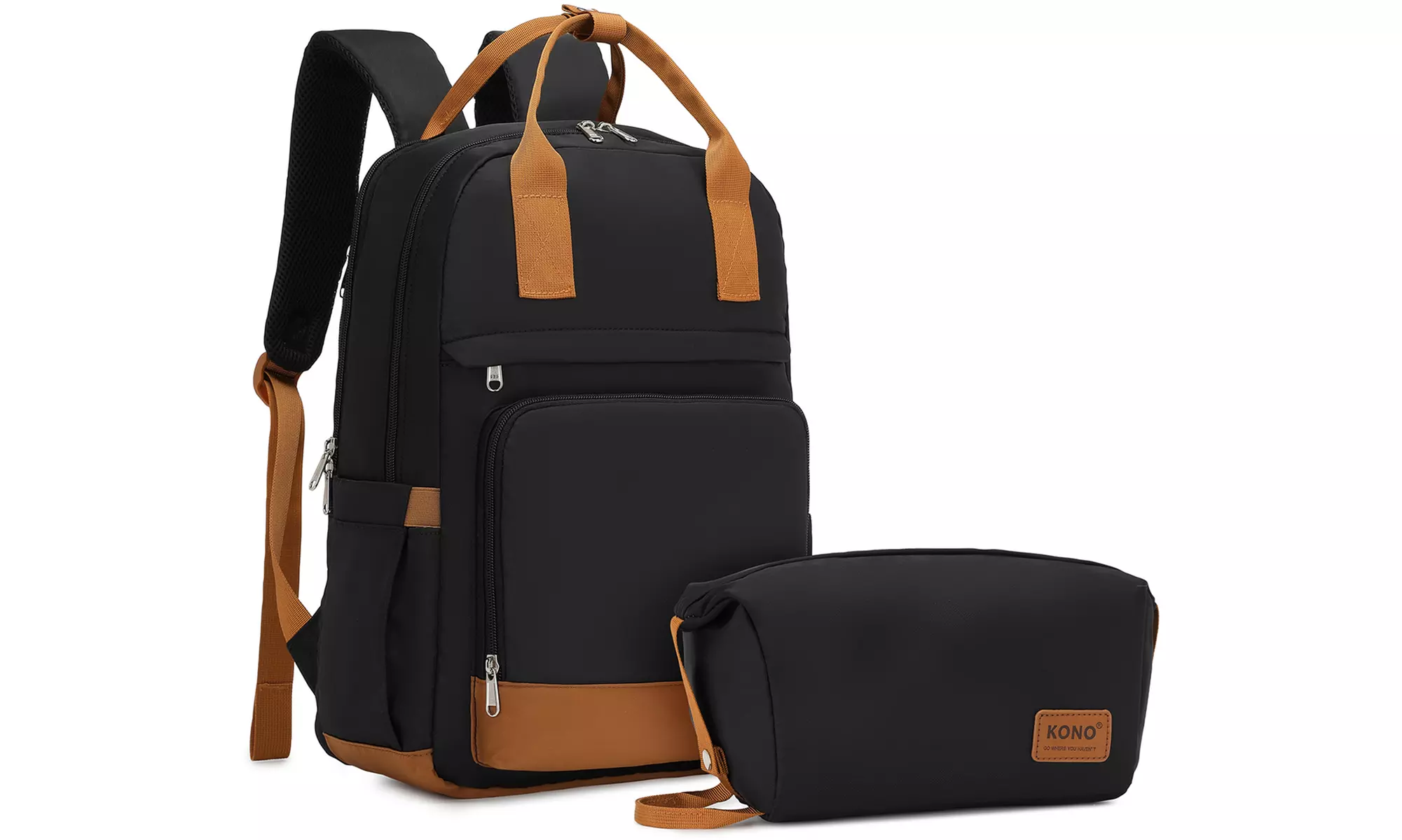 Mochila para portátil con múltiples compartimentos y cargador USB