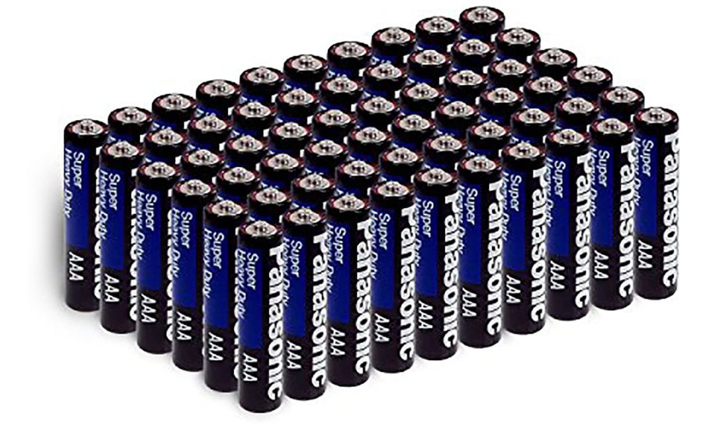 96-Pack: Panasonic Super Heavy Duty Batteries AA or AAA