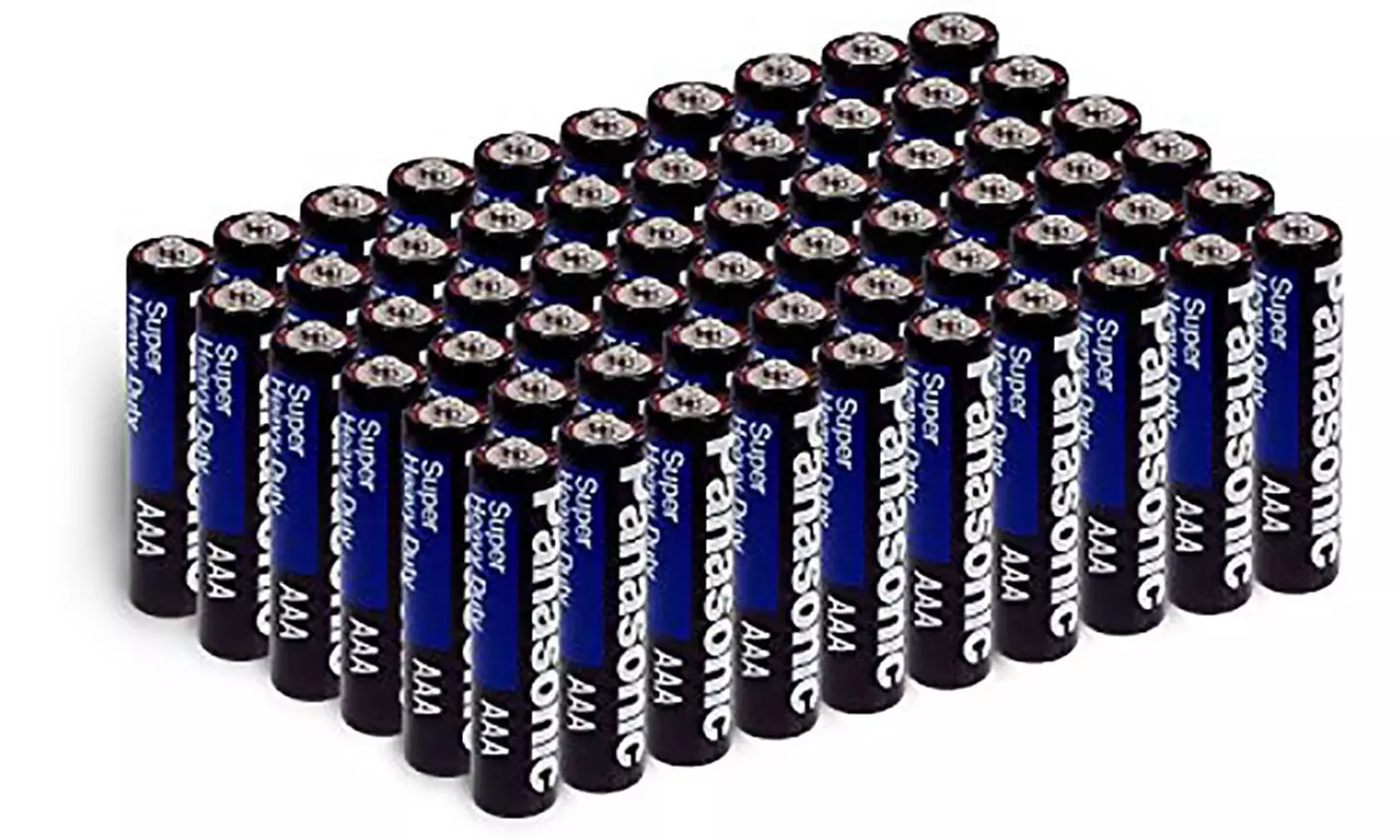 96-Pack: Panasonic Super Heavy Duty Batteries AA or AAA