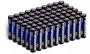 96-Pack: Panasonic Super Heavy Duty Batteries AA or AAA