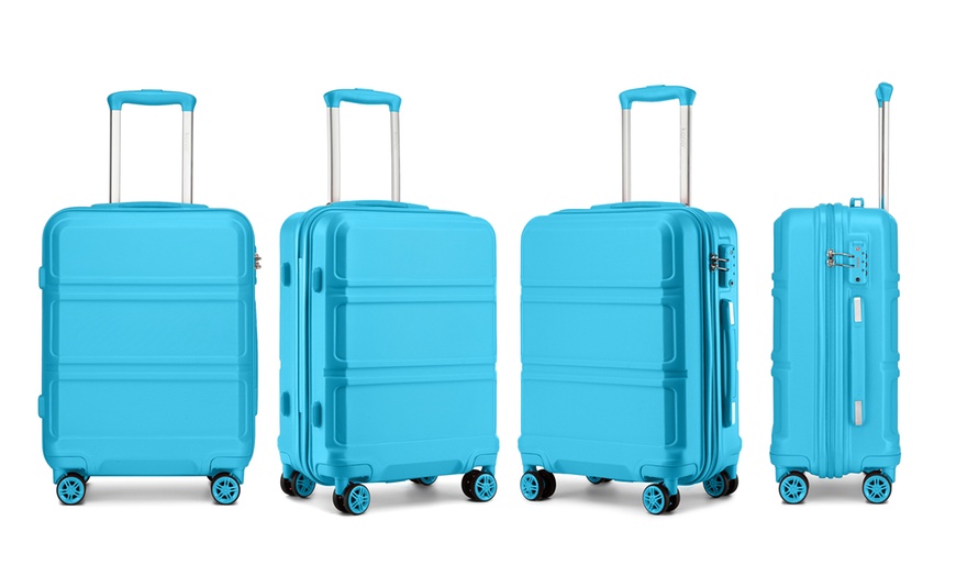 Image 11: KONO 9-Piece Travel Set Cabin Suitcase And Organizer Bags
