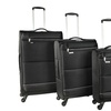 Image 6: Set of 3 Lightweight Luggage - 20'', 24'', 28'' Black Suitcases 