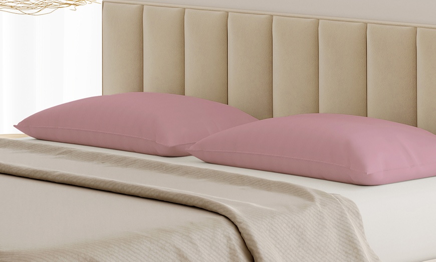 Image 23: Coppia Federe 100% puro Cotone Alta qualità Made in Italy