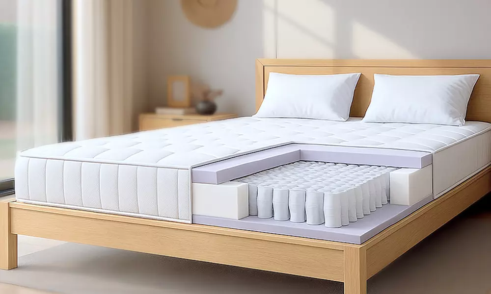 Materasso a molle insacchettate e memory