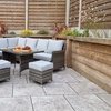 Image 2: Rattan-Effect Corner Dining Set with Cushions