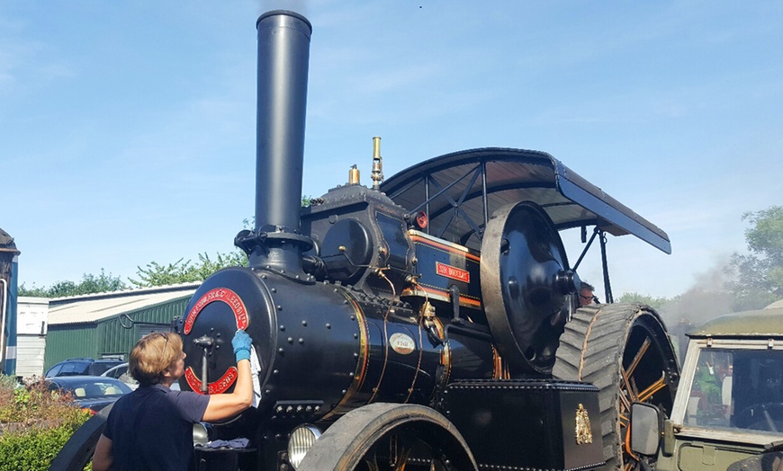 Image 2: Vintage Bus Ride, Steam Train Adventure - Epping Ongar Railway