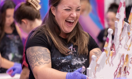 Fluid Art Class - 16'x12' canvas Painting for One, 60-Minute Experience (Thursdays or Fridays) - Abstract Orlando