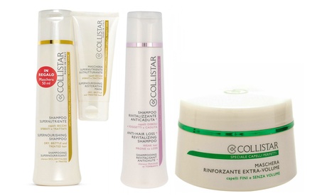 Fino a 3 prodotti per capelli Collistar disponibili in 3 tipologie