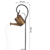 Image 10: Solar Watering Can Light - Warm White LED Rainfall Effect Garden Stake