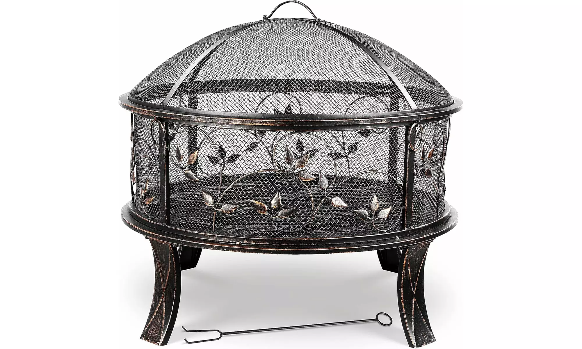 Portable Fire Pit, 27 Inch Garden Fire Bow