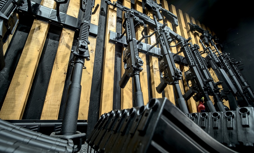 Image 3: Shooters Range: Rifle or Pistol Airsoft 1-Hour Shooting Experience