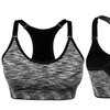 Image 4: 3-Pack Womens Padded Racerback Sports Bras Workout Yoga Bra