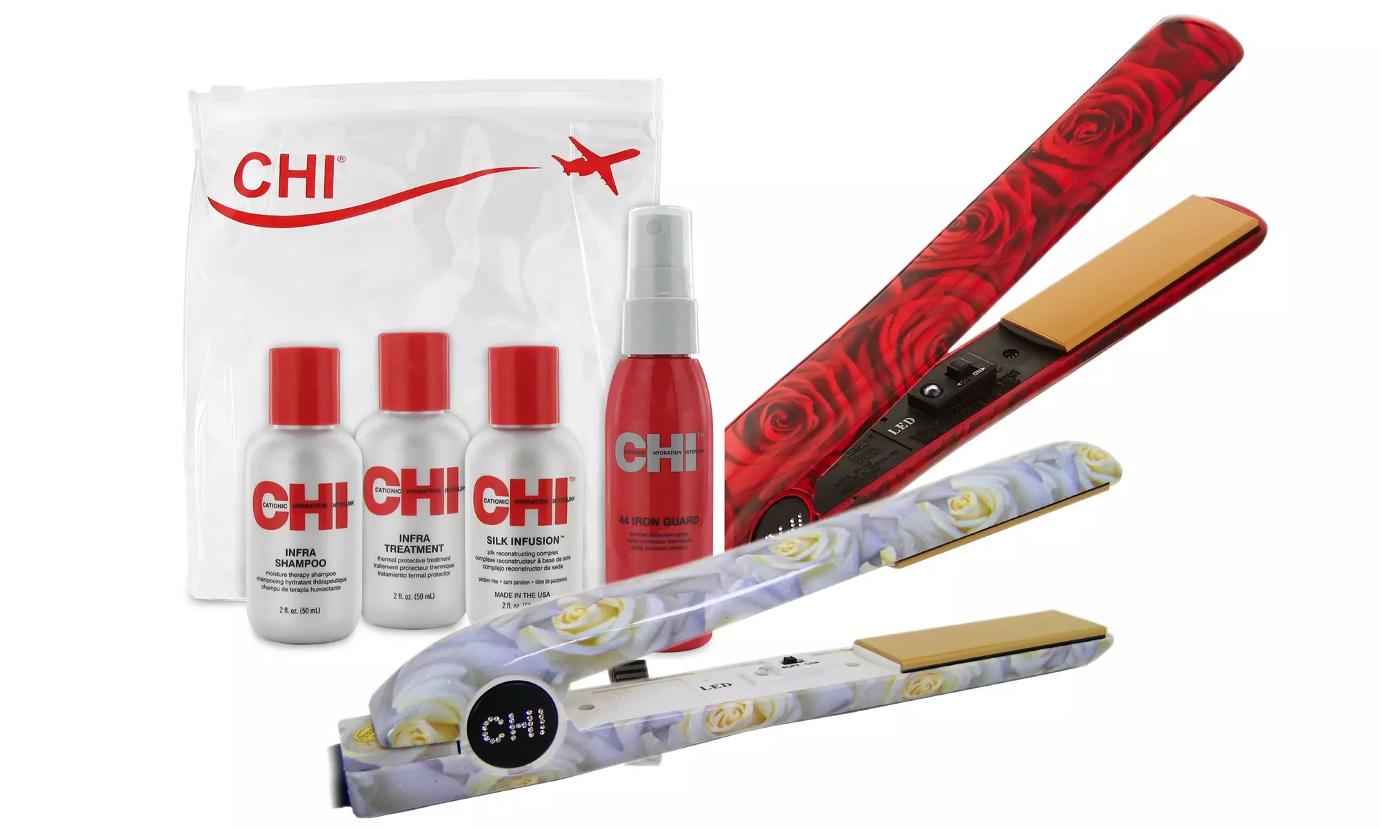 CHI Limited Edition Rose Styling Iron with Product Kit - Primary Image