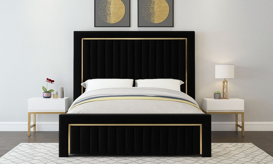 Image 12: Aurum Gold Line Bed Frame