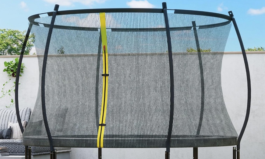 Image 2: 8ft Trampoline with Enclosure Net and Spring Cover