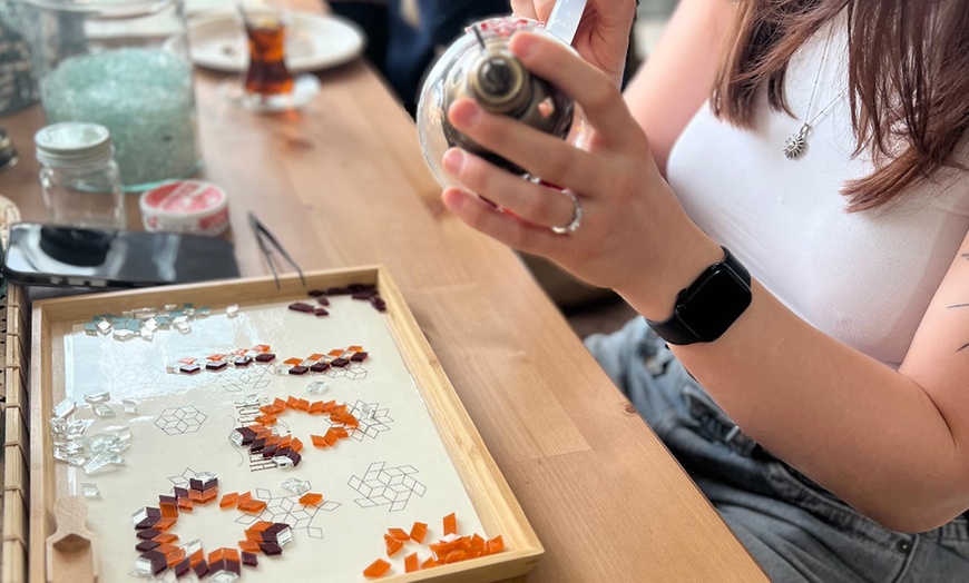 Image 2: Gestalte deine eigene Mosaiklampe, opt. mit türkischer Kaffee-Kurs 