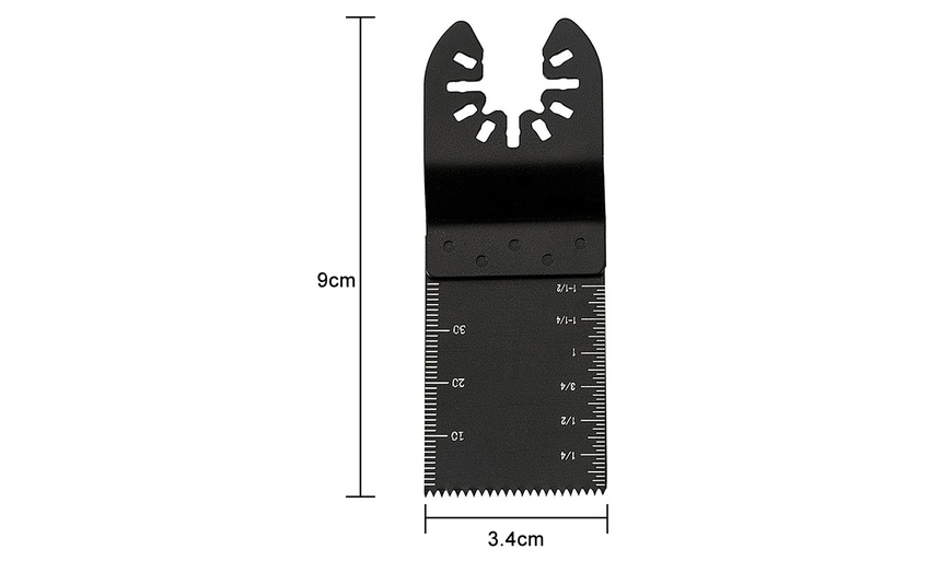 Image 2: 10Pcs 34mm Oscillating Multi Tool Saw Blade High Carbon Steel Saw Blade