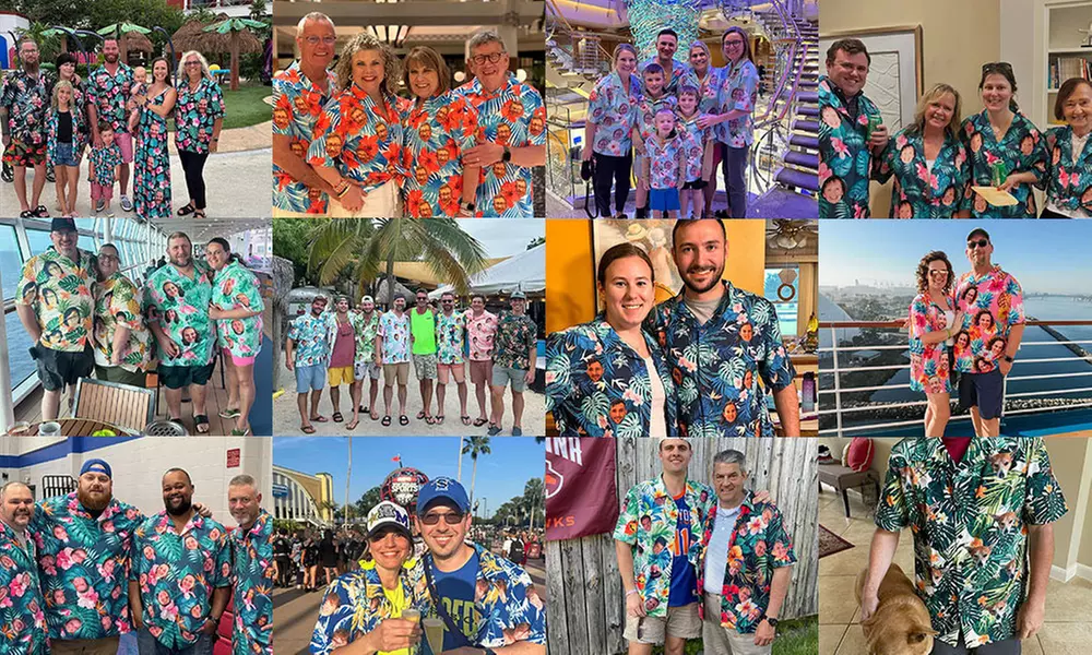 Kollektion Hawaii: personalisiert mit Foto- und Symbol-Aufdruck