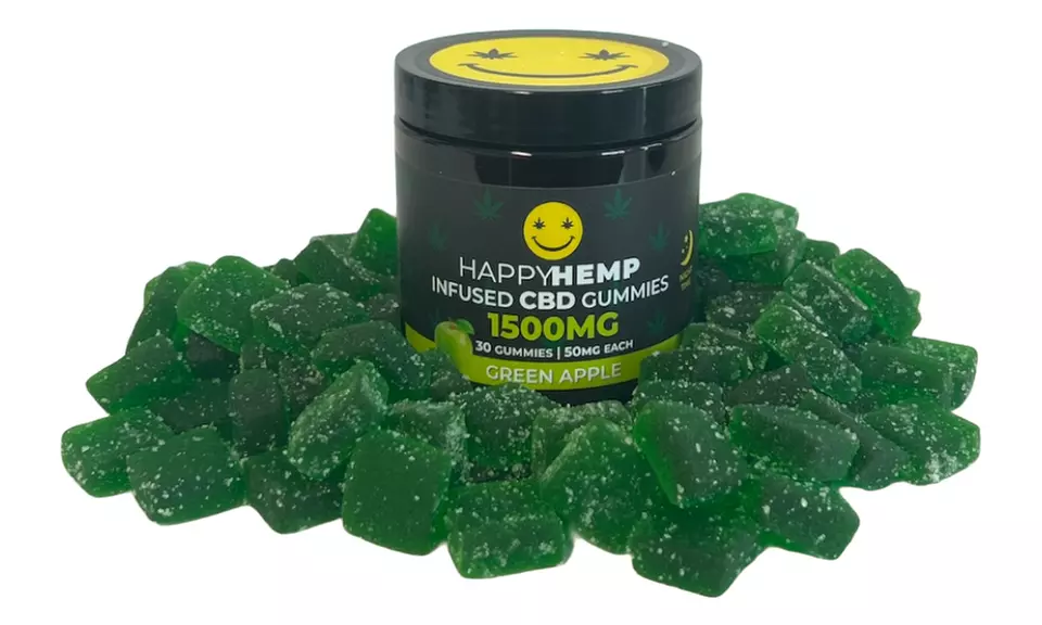 Happy Hemp Infused CBD Gummies for Sleep - Broad Spectrum CBD Gummies