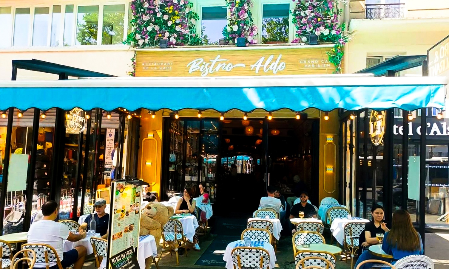 Menu français italien en 2 ou 3 services au restaurant Chez Aldo