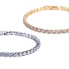 Image 2: Two-Piece Cubic Zircon Tennis Bracelet