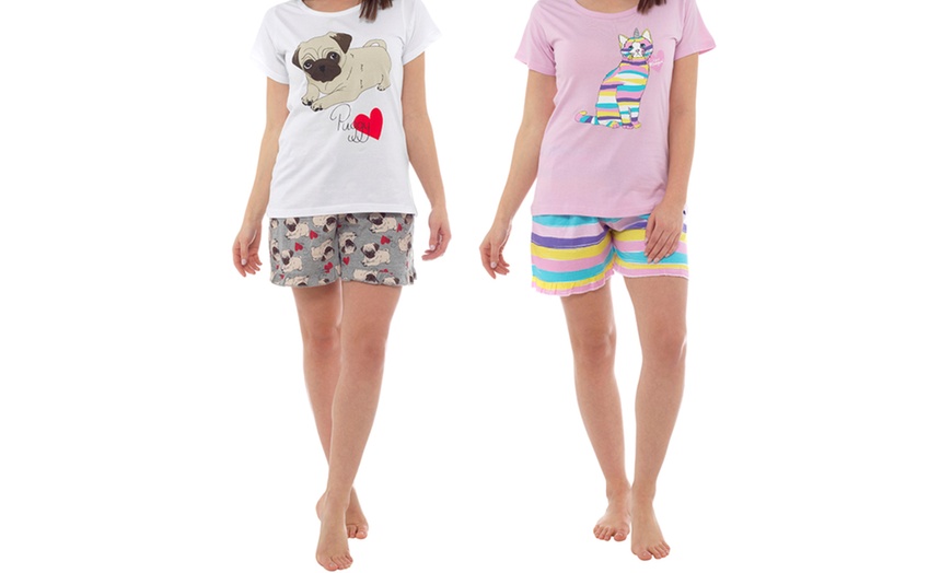 Image 1: Two-Piece Animal Pyjama Set