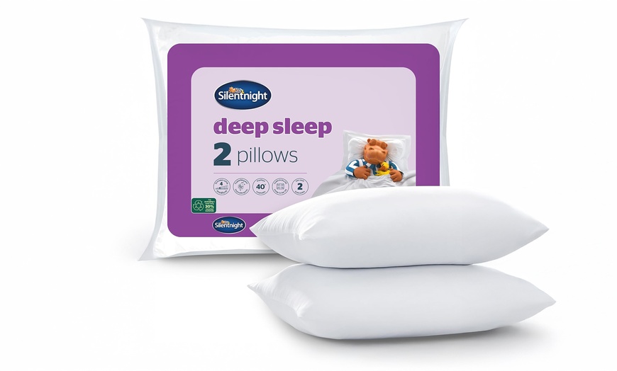 Image 2: Silentnight Deep Sleep Pillows 2, 4, 6 or 8 Pack