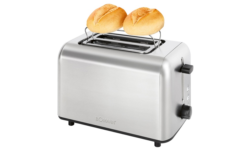 Image 5: Grille-pain 2 fentes en acier inoxydable Bomann