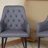 Image 13: Upholstered Dining Chairs Set