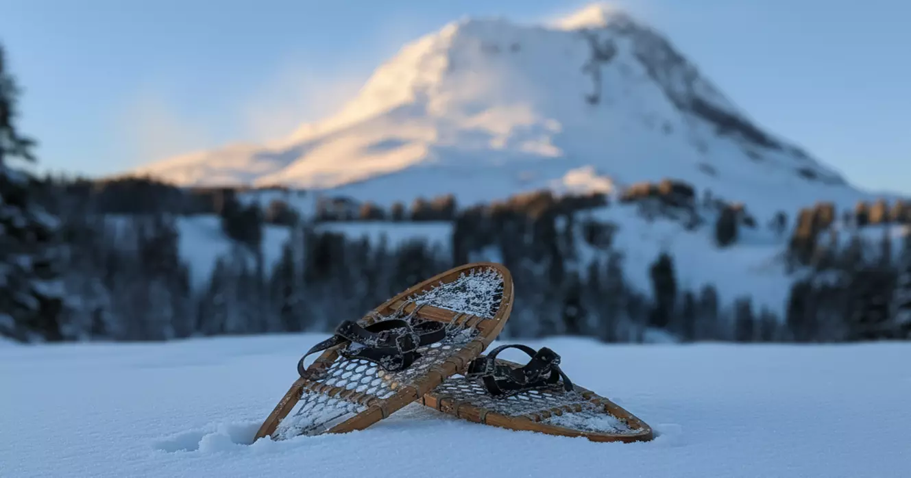 Guided Snowshoeing in Mt St Helens or Mt. Hood for 4 Hours