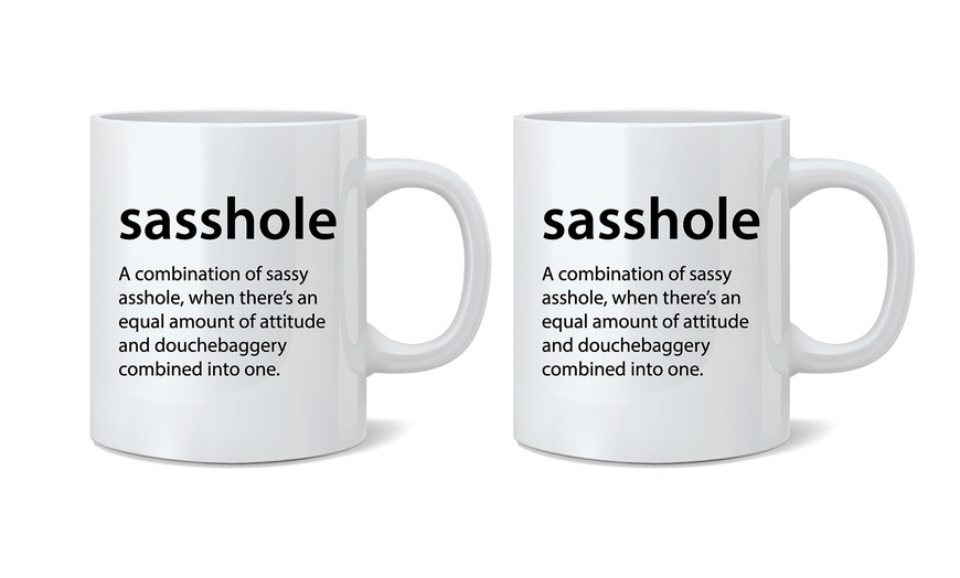 Image 45: One or Two Definition Novelty Mugs