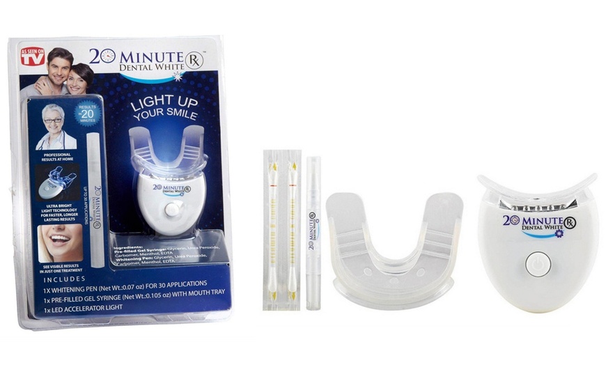 Image 1: Kit de blanqueamiento dental con luz LED aceleradora