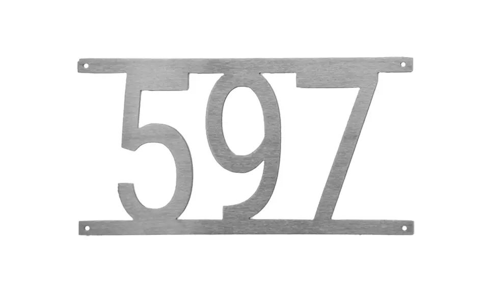 Custom Cut Simple Address Numbers from Rusted Orange Craftworks Co. (Up to 77% Off) - Second Medium